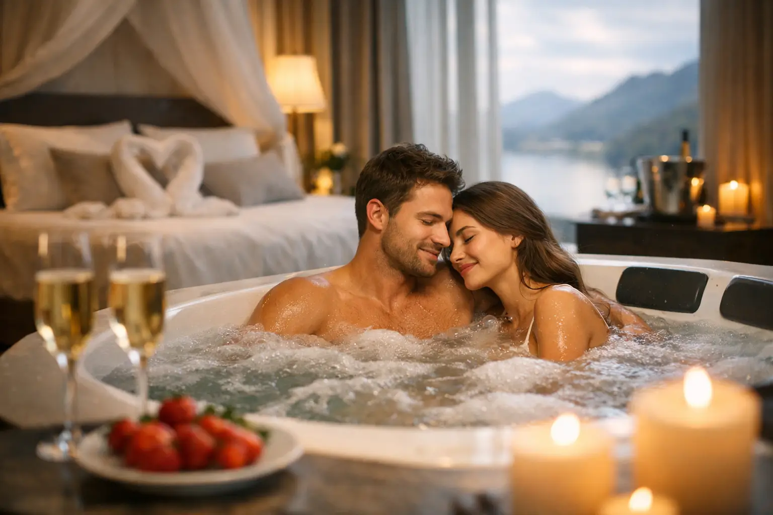 Romantikhotel mit Whirlpool Suite finden