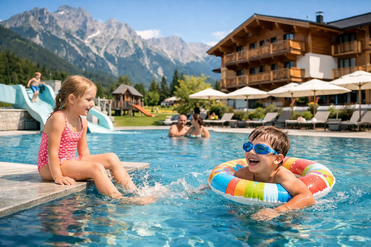 Kinderhotels mit Pool in Österreich finden