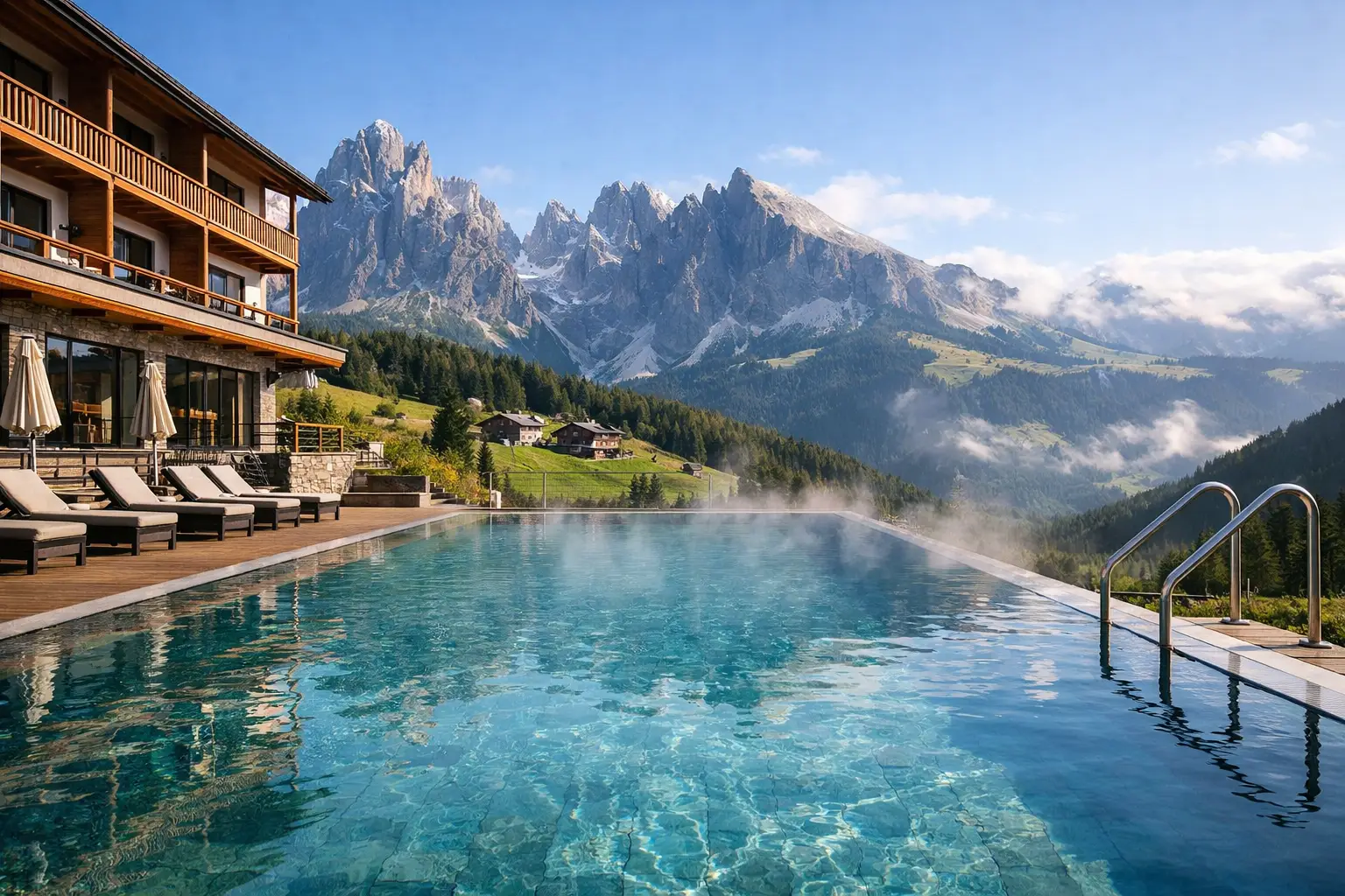 Berghotel mit Außenpool in Südtirol finden